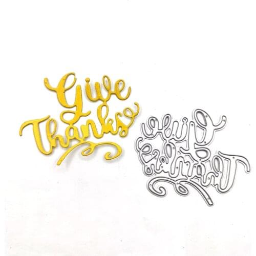 Julyarts Thanks Embossing Folder Metal Dies For Scrapbooking Album Paper DIY Card Decoration Embossing New