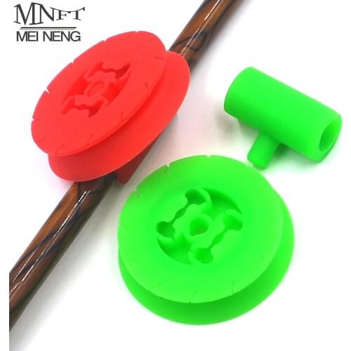 MNFT 1Pcs Silicone Fishing Line Bobbin Spools Tool for Fishing Rod Fish Lines Wire Ribbon String Tape Wound Coiling