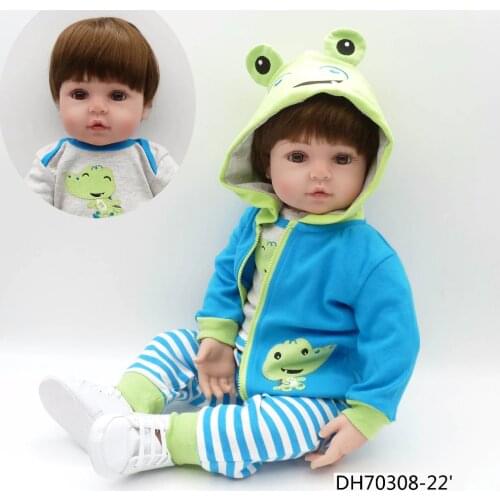 NPK 47CM Silicone Reborn Super Baby Lifelike Toddler Baby Bonecas Kid Doll Bebes Reborn Brinquedos Reborn Toys For Kids Gifts