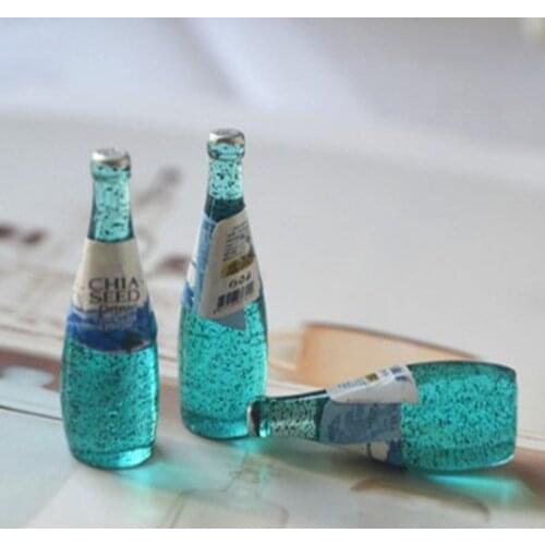 3CM Mini Beer Bottle Bead DIY Slime Charms Filling Addition For Clay Material Hand made Resin Beverage Bottle Slime Craft Toys