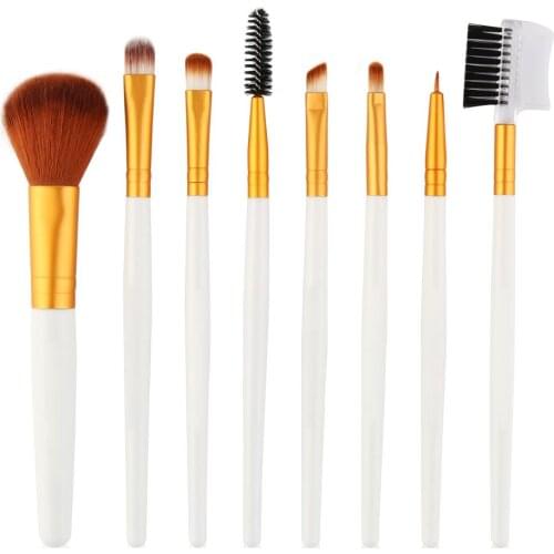 MAANGE Pro 8Pcs Makeup Brushes Set Eye Shadow Foundation Powder Eyeliner Eyelash Lip Make Up Brush Cosmetic Beauty Tool Kit Hot