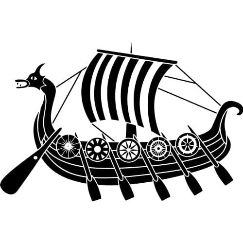 For Sticker Civilisation 102 Viking Drakkar - 57x37 cm