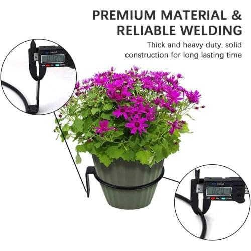 Wall-mounted Plant Holder Ring Flower Pot Stand Plant Metal Hook for Indoor Outdoor Decorative Home Hanging Bracket