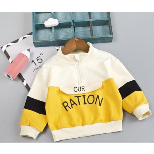 2019 New Style children clothes autumn T-shirt boys girls sweatshirts zipper shirt outwear coat