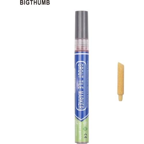 Grout Pen Water Based Tile Grout Paint Pen Renew Repair Marker Tile Line Coating with Replacement Waterproof for Bathroom