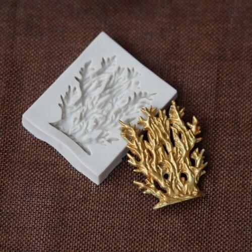 Sugarcraft Coral Silicone Fondant Mold Mould Cake Decorating Tools Seaweed Chocolate Mold