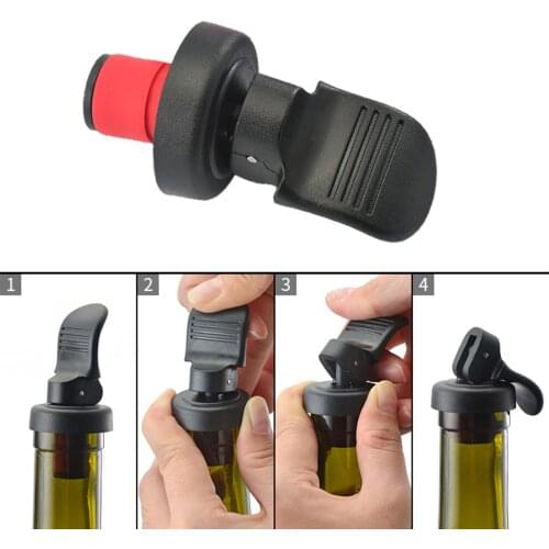 Wine Bottle Stopper Cork Beer Vacuum Plastic 6pcs 7x3.2cm Seal Cap Plug Freshness Tools 6Pcs Rubber Bar Champagne