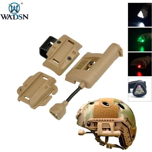 WADSN Airsoft Helmet Light Charge Mpls Green Red IR with White Light Combo Outdoor Fast Military Tactical Flashlight