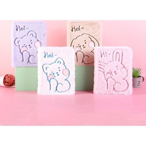 Creative Stuffed Animal Coil Notebook Gifts for Girls Stationery Cute Portable Notebook Kawaii Stationery Student Supplies