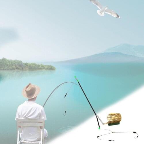 Metal 1 Set String Fishing Group with Three Hooks Strong Construction Travel String Fishing Accessories for Fishing Lovers