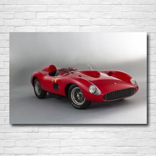 1957 Ferraris 335 S Supercar Race Racing Retro Car Posters Canvas Wall Art Prints for Home Room Decor