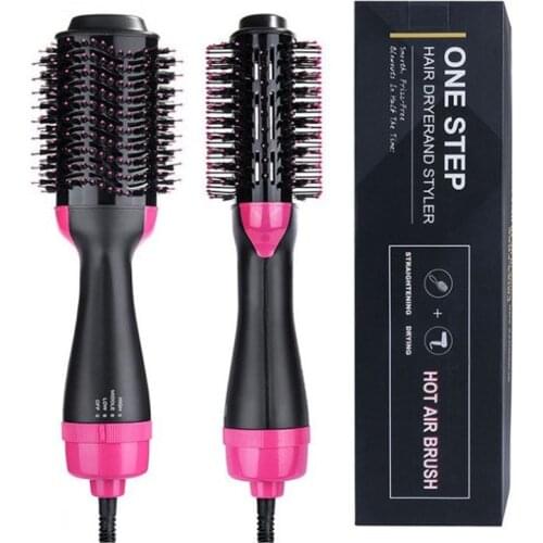 3 In 1 One Step Hair Dryer Hair Curler Professional Hot Air Brush Quickly Hairs Straightener Hair Styling Women Hair Curler Tool