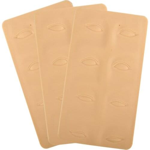 Free Shipping 5Pcs Superior 3D Tattoo Practice Skin Permanent Makeup Eyebrow Eye Training False Skin