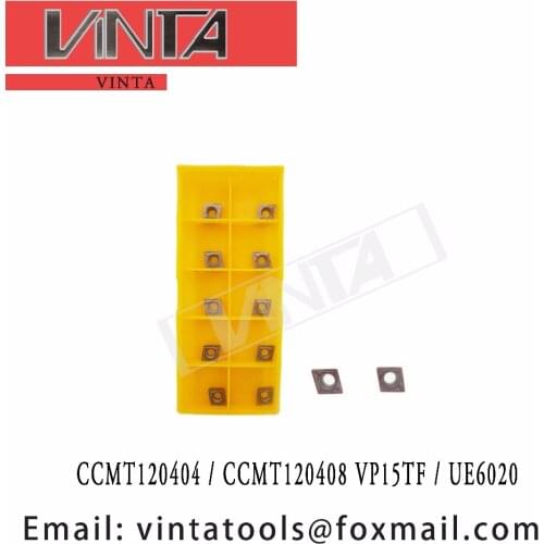 Free shipping high quality CCMT120404 VP15TF / UE6020 / CCMT120408 VP15TF / UE6020 cnc carbide turning inserts
