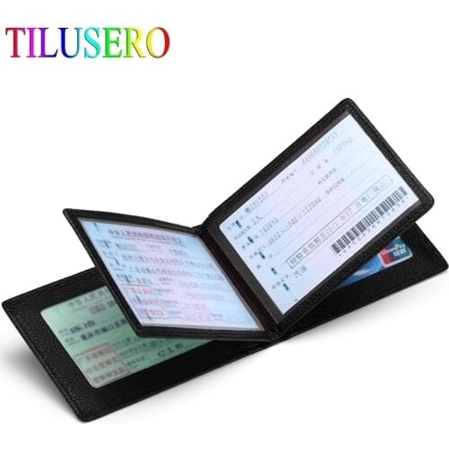 New Driver License Holder PU Leather Card Bag For Car Driving Documents Business ID Passport Card Wallet