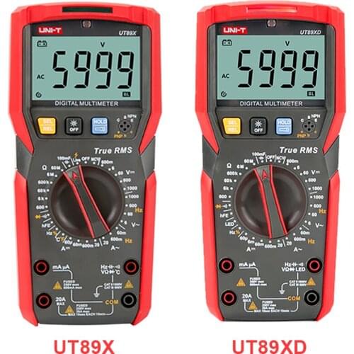 UT89X /UT89XD professional digital multimeter true RMS NCV 20A current voltmeter capacitance resistance tester 4.9