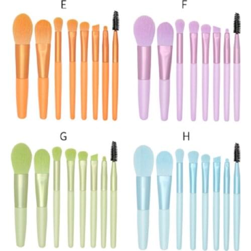 Wooden Handle Portable Soft Hair Color Brush Set Tool