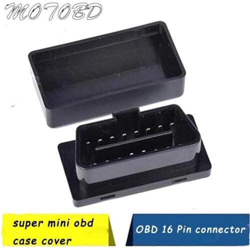 Black Super Quality ELM 327 Bluetooth-compatible OBD/OBDII Diagnostic Case ,elm327 wifi Plug Connector Adapter