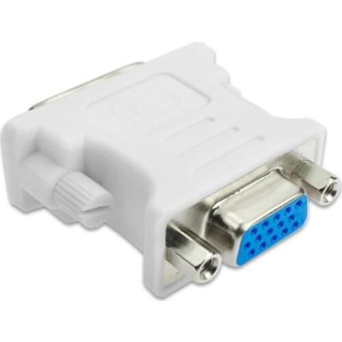 DVI-I 24+5 Pin DVI to VGA Male to Female Video Converter Adapter for PC laptop for Graphics Cards Computer 1080P HDTV Monitor