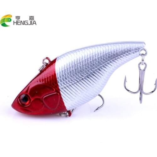 HENGJIA 7.5cm 18.6g multi colors hard plastic vib fishing lures wobbler crankbaits pike carp swimbaits trout catfish