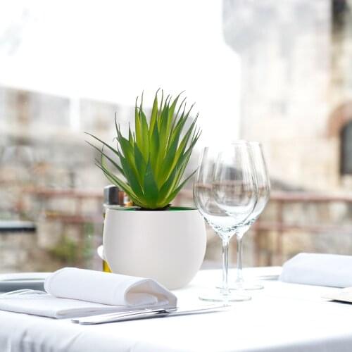 Artificial Plant Potted Bonsai Green Small Tree Fake Flowers Potted For Home Party Hotel Plants Ornaments Decor Garden