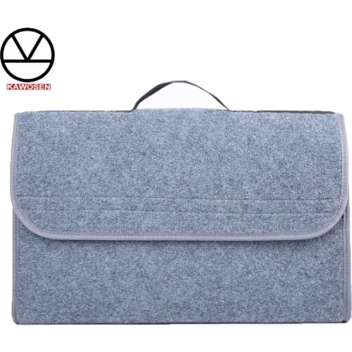 KAWOSEN Foldable Multipurpose Car Felt Cloth Folding Storage Box Organizer Case Auto Multi-use Tools Car organizer Bags CTOB03