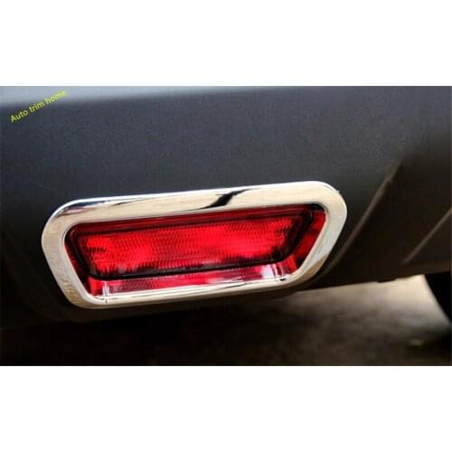 Lapetus Chrome Rear Fog + Brake Lights Lamps Cover Trim 3 Pcs Fit For nissan Rogue / X-trail 2014 2015 2016 Auto Accessories