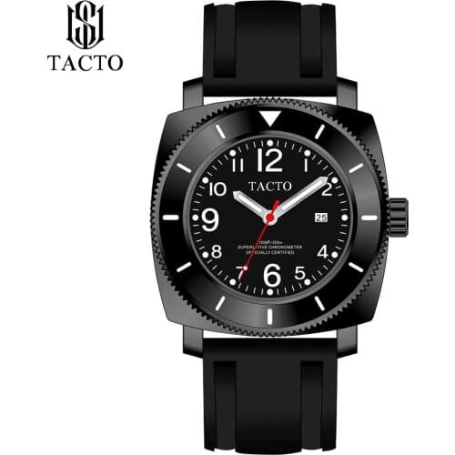 2020TACTO Men Sports Watches Top Brand Luxury PAM Black Rubber Quartz Army Creative Watches Clock Men Relogio Masculino 44mm