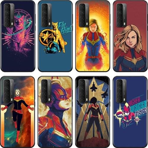 Captain Marvel For Huawei Y9A Y9S Y9 Y8P Y8S Y7A Y7P Y7 Y6 Y6P Y6S Y5P Y5 Prime Pro 2019 2020 Soft Phone Case
