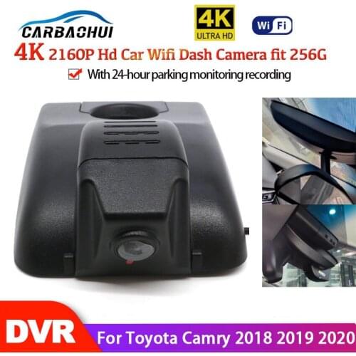 New! Car Wifi DVR Driving Video Recorder Front Dash Cam 4K Camera WDR 24-hour parking monitoring For Toyota Camry 2018 2019 2020