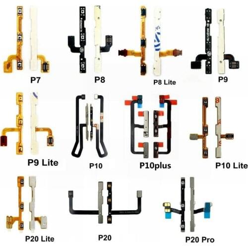 New Power On Off Volume Button Flex Cable For Huawei P7 P8 P9 P10 P20 P30 Lite Pro Plus Repair Parts