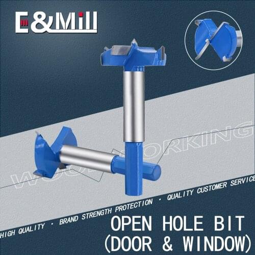 Woodworking Hole Opener Drill Bit Reamer Hinge Punching Wood Plank Wooden Door Wood Drilling Hand Electric Drill Hole Puncher