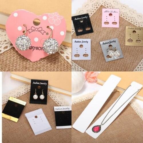 Mulit size DIY Handmade Jewelry Display Stand Earring Packing Card Cute Stud/Drop Earring Display Card 100pcs Per Lot