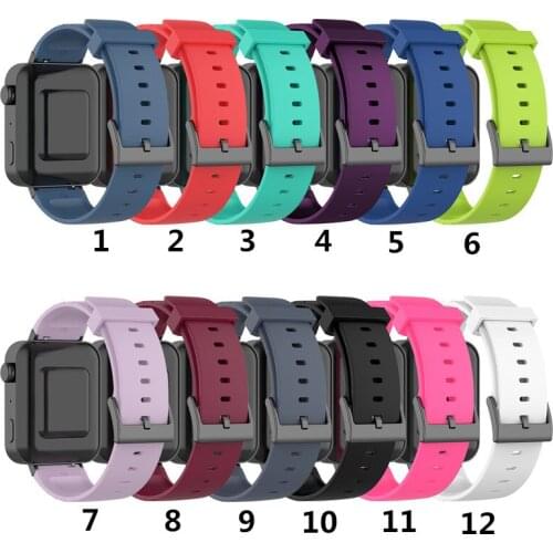 200pcs 18mm Band Silicone Strap for Xiaomi MI Smart Watch Sport Replacement Bracelet Watchband for Xiaomi Watchband 2019