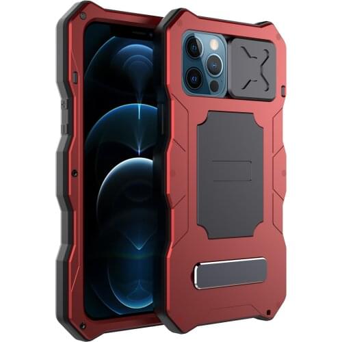 Luxury Doom armor Metal Aluminum phone for iPhone 12 Case Full Body Cover Shockproof Fundas iphone 12 pro cover
