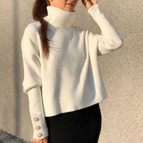 Winter Elegant Turn-down Collar Knitted Sweater Women 2020 Autumn Female Pullover Woman Sweaters Jumper Pull Tops Streetwear