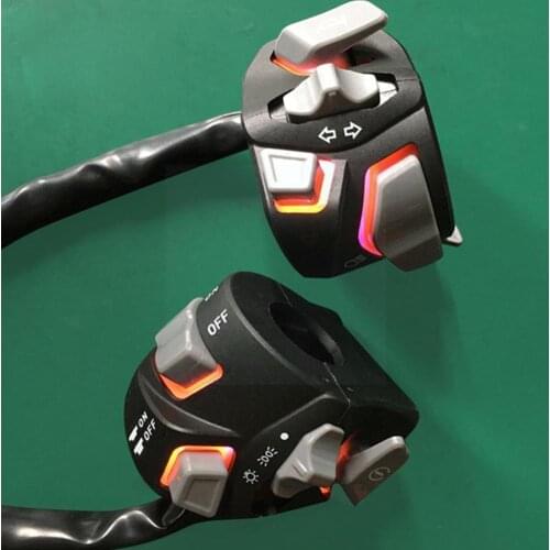 Universal Motorcycle Handlebar Switch Headlight Warning Turn With Button Start Signal Light Horn Light LED Kill W9P4
