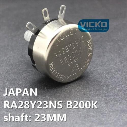 JAPAN VIOLET single potentiometer switch shaft 23mm RA28Y23NS B200K