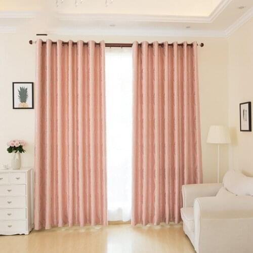Cotton And Linen Curtain For Windows Monochrome Jacquard Curtains Living Room Bedroom Study Finished Curtains