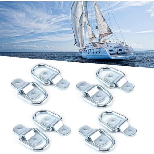 1/4/8Pcs Tie Down D Ring Load Anchor Forged Lashing Ring for Truck Trailers Boats Trailers Lashing Ring Iron Replacement TOOLS