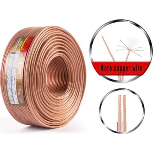 100-800 core Oxygen-free copper audio cable fever speaker cable audio speaker wire for KTV, home theater 2m 3m 5m 8m 10m