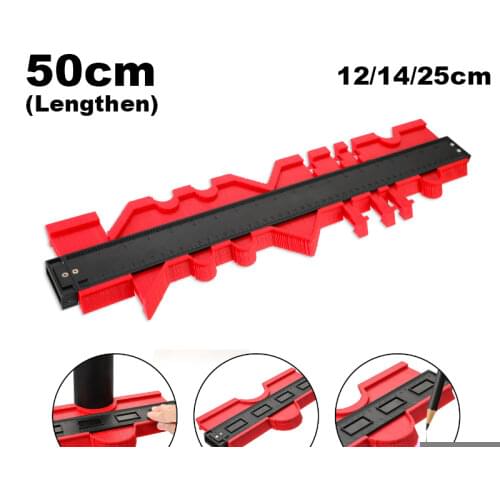 12/25/50cm Profile Contour Gauge Tiling Laminate Edge Shaping Duplication Gauge Wood Ruler Construction Contour Measuring Tools