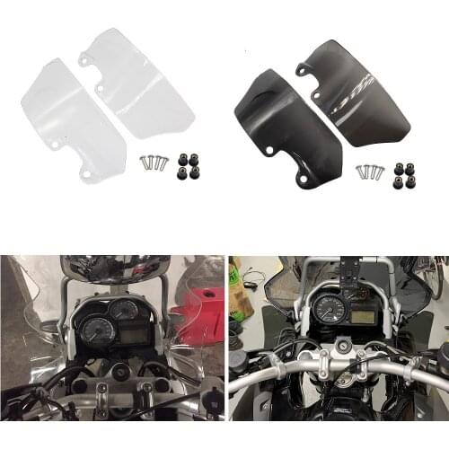 2 PCS ABS Motorcycle Side Windshield for BMW R1200GS BMW R1200GS Adventure 2004-2012 Side Windshield Windscreen Wind Deflector