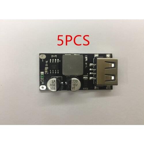 5PCS QC3.0 USB DC-DC Buck Converter Charging Step Down Module 6-32V 9V 12V 24V to Fast Quick Charger Circuit Board 3V 5V 12V