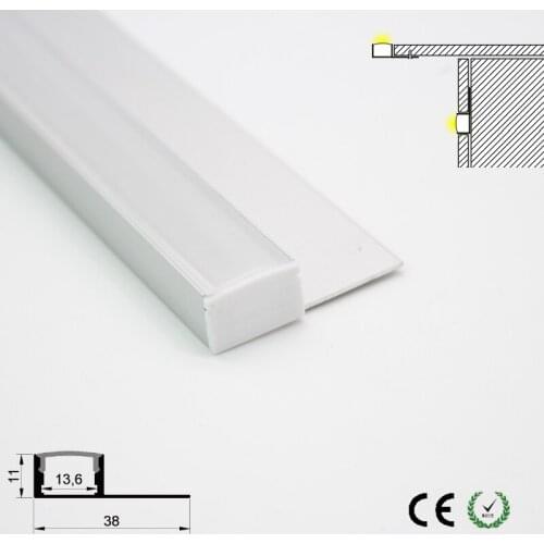 Modern indoor decoration led lighting accessory kitchen lamp cabinet lamp opal lamp cover led aluminum channel