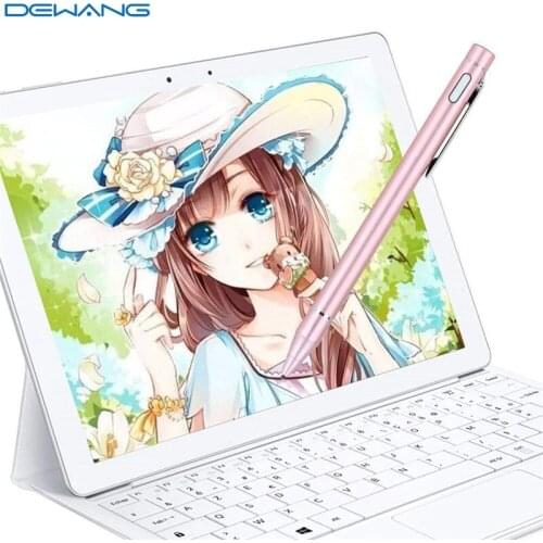 DEWANG Active Stylus Pen Alloy Copper Nib 1.45mm USB Touch Pen Tablet Capacitive Pencil for Phone Tablet Touch Screen Devices