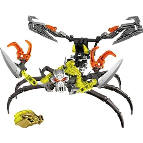 BIONICLE Skull Scorpio Action Figures Building Block Toys Set For Kids Christmas Boy Gift Compatible Major Brand 108pcs/Set