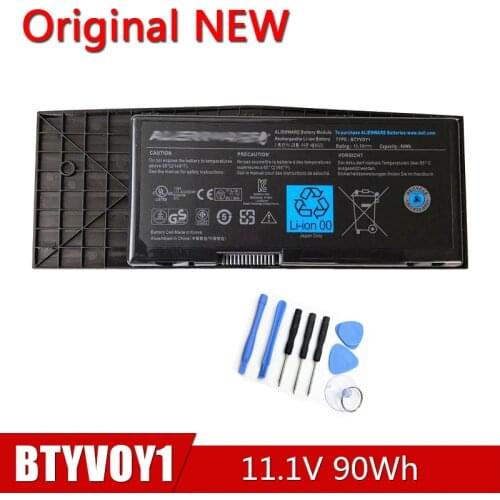 BTYVOY1 NEW Original Laptop Battery For Dell Alienware M17X R3 M17X R4 05WP5W CN-07XC9N 318-0397 7XC9N 11.1V 90Wh 5WP5W NEW Ori