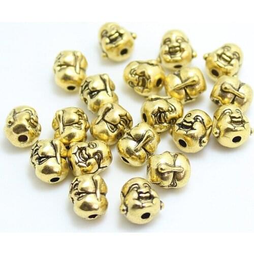 DIY manual jewelry accessories wholesale new Alloy Laughing Buddha beads buddha head beads Maitreya buddha pendant