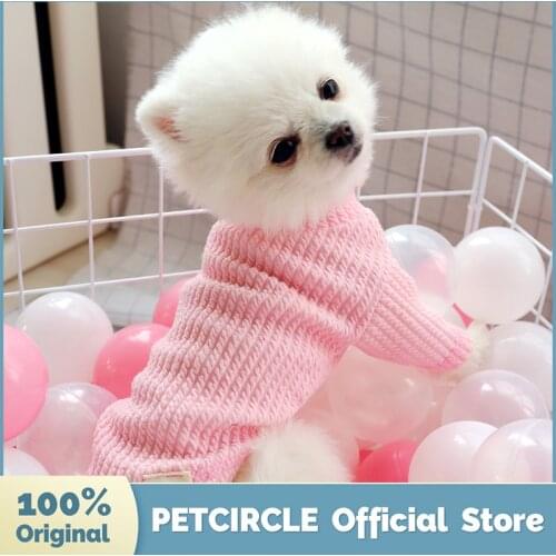 PETCIRCLE Dog Puppy Clothes Wavy Crew Neck Shirt Fit Small Dog Pet Cat All seasons Pet Cute Costume Dog Clothes Dog Cozy Shirt